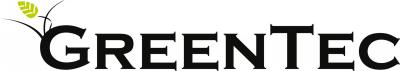 Greentec logo black lime leaves